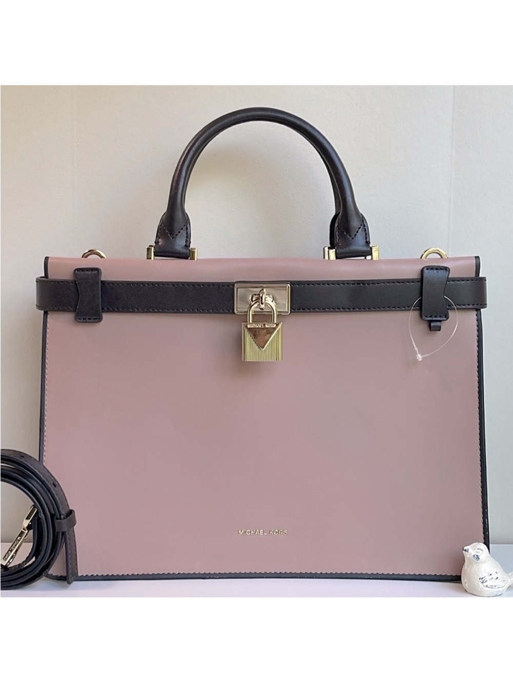 Micheal Kors Tatiana Medium Two-Tone Leather Satchel New With Tag 🏷️